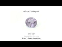 1.84CTS Violet Spinel - Benny's Gems Creations
