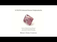0.75CTS Unheated Sunset Padparadscha