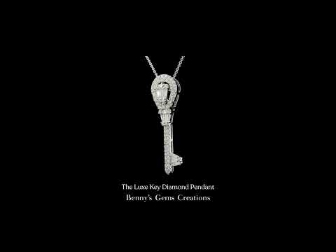 The Luxe Key Diamond Pendant