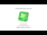3.25CTS Mint Green Tsavorite fine quality stone for custom jewelry