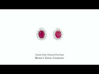Classic Ruby Diamond Earrings fine jewelry and timeless luxury design