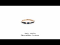 Sapphire Stack Ring featuring natural blue sapphires in fine jewelry setting