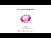 2.03CTS Unheated Pink Sapphire - Benny's Gems Creations
