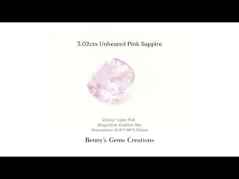 3.02cts Unheated Pink Sapphire