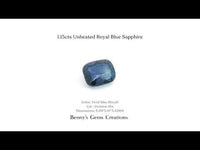 1.15ct unheated royal blue sapphire with vivid deep color, untreated for authentic brilliance