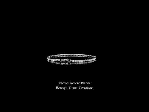 Delicate Diamond Bracelet with fine sparkling diamonds for everyday or special occasions
