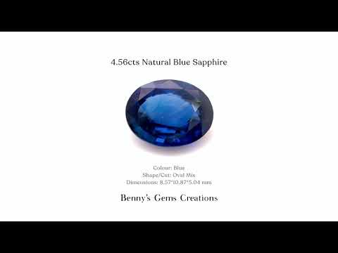 4.56cts Natural Blue Sapphire