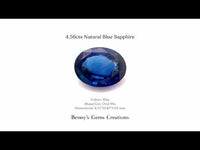 4.56cts Natural Blue Sapphire