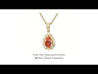 Ember Glow Padparadscha Pendant