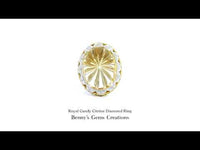 Royal Candy Citrine Diamond Ring with vibrant yellow gemstone and sparkling diamond accents in gold setting