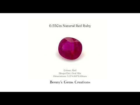 0.55Cts Natural Red Ruby