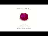 0.55Cts Natural Red Ruby