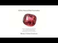 10.01ct Natural Pink Tourmaline - Benny's Gems Creations
