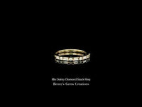Fine diamond stack ring featuring a slim, elegant Illia design