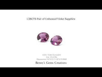 1.38CTS Pair of Unheated Violet Sapphire