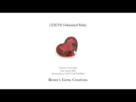 1.23CTS Unheated Ruby - Benny's Gems Creations
