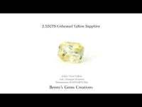 2.52CTS Unheated Yellow Sapphire -  Benny's Gems Creations
