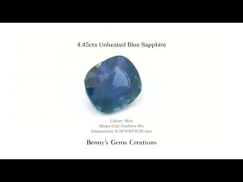 4.45cts Unheated Blue Sapphire