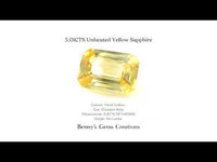 5.01CTS Unheated Yellow Sapphire
