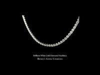 Brilliant White Gold Diamond Necklace featuring brilliant-cut diamonds with timeless elegance