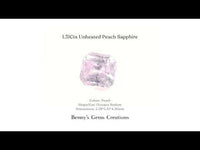 1.31Cts Unheated Peach Sapphire
