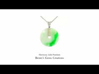 Harmony Jade Pendant featuring natural green jade gemstone in elegant setting