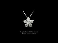 Marquise Diamond Sakura Pendant