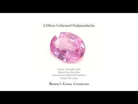 2.08cts Unheated Padparadscha