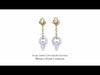 Purple Jadeite Links Dangling Earrings