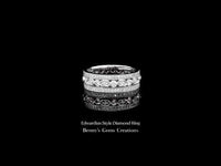 Edwardian Style White Gold Diamond Ring featuring sparkling diamonds in vintage-inspired detailing