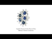 Sapphire Blossom Garden Diamond Ring