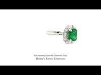 Enchanting Emerald Diamond Ring