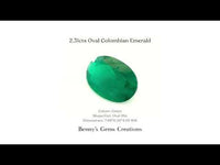 2.31cts Oval Colombian Emerald