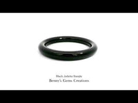 Classic Black Jadeite Bangle crafted from authentic jadeite for timeless beauty and everyday wear.