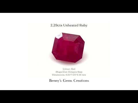 2.29cts Unheated Ruby