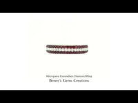 Micropave Corundum Diamond Ring