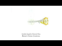Sunlight Sapphire Diamond Ring