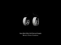 Retro Bling White Gold Diamond Huggies – vintage-inspired diamond hoop earrings in elegant white gold, featuring timeless sparkle and luxury design.