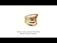 Rainbow Symphony Sapphire Diamond Ring