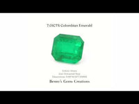 7.01CTS Colombian Emerald - Benny's Gems Creations
