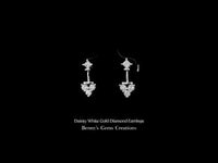 Dainty White Gold Diamond Earrings – Elegant Minimalist Studs with Sparkling Diamonds for Everyday Wear