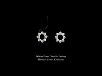 Delicate Flower Diamond Earrings