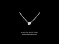 The Singularity diamond necklace in a refined statement design