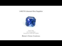 1.46CTS blue sapphire gemstone, untreated natural sapphire for rings or pendants