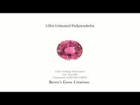 Vibrant 1.01 Carat Unheated Padparadscha Sapphire - Benny's Gems Creations
