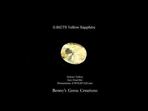 0.81CTS Yellow Sapphire