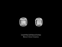 Elegant White Gold Earrings with Diamond Accents for everyday wear and special occasions
