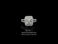 Radiant Emerald Illusion Diamond Ring