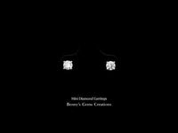 Elegant minimalist Mini Diamond stud earrings designed for a classic, timeless look