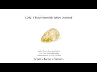 1.09 carats fancy brownish yellow diamond with unique warm hue and brilliant sparkle, natural gemstone ideal for bespoke jewelry designs